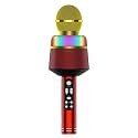Drumstone( FIRST TIME IN INDIA WITH 10 YEARS WARRANTY ) 3 In 1 Wireless Microphone Portable Handheld Mic Speaker Adjustable LED Lights Home Party Birthday BT Microphone USB Rechargeable for Smartphones PC