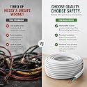 DRUMSTONE ( 2026 Brings 5 Years WARRANTY ) 3 Core Electrical Wire Cable Roll for Home Wiring, Strong Flexible PVC Insulated Copper Cable for House, Office &amp; Industrial Use, Multi-Length