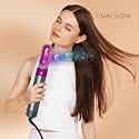 Drumstone Pro (LIFETIME MANUFACTURING DEFECT WARRANTY) 5 in 1 Hair Styler, Hot Air Brush, Airwrap Styler, Negative Ion Comb for Straightening,Curling Appliances with 5 Interchangeable Brushes Styler