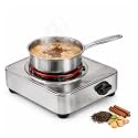 Drumstone ????????-???????????????? ????????????????-???????????????? ???????????????????????????????? 2000W Electric Hot Plate for Cooking, Portable Single Burner Coil Stove Stainless Steel Electric Cooktop for Kitchen, Host