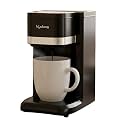 Drumstone Single Cup Coffee Maker with Quick Brew Technology, Ceramic Mug Included, Compact Drip Coffee Machine for Home, Office, Travel & Personal Use
