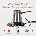 Drumstone ????????-???????????????????? ???????????????????????????????? Stainless Steel Electric Turkish Coffee Maker | Fast Heating Portable Coffee Pot | Easy Brew Machine for Home Office Travel | Ideal Gift