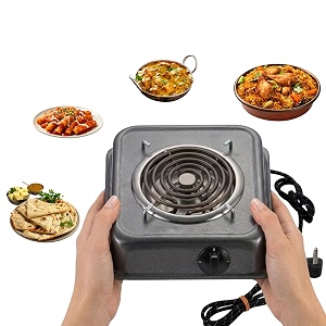 drumstone toprated   2000w electric radiant coil cooktop single burner smart portable cooking stove with adjustable thermostat compact tabletop heater for home office