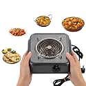Drumstone TopRated ???????????????? ???????????????????????????????? 2000W Electric Radiant Coil Cooktop Single Burner Smart Portable Cooking Stove with Adjustable Thermostat Compact Tabletop Heater for Home Office