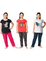DRUZZEE Kids Nightwear Girls Printed Cotton Blend