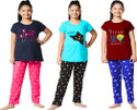 DRUZZEE Kids Nightwear Girls Printed Cotton Blend