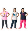 DRUZZEE Kids Nightwear Girls Printed Cotton Blend