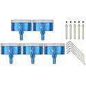 Dry Diamond Core Drill Bit with Pilot Bit - 2 11/16" Diamond Tile Hole Saw with Triangle Shank for Porcelain Tile Ceramic Stone Granite Marble(5pcs)