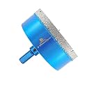 Dry Diamond Core Drill Bit with Pilot Bit - 4" Diamond Tile Hole Saw with Triangle Shank for Porcelain Tile Ceramic Stone Granite Marble