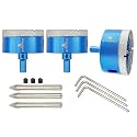 Dry Diamond Core Drill Bit with Pilot Bit - 2 1/2" inch Diamond Tile Hole Saw with Triangle Shank for Porcelain Tile Ceramic Stone Granite Marble(3pcs)