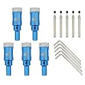 Dry Diamond Core Drill Bit with Pilot Bit - 4/5" Diamond Tile Hole Saw with Triangle Shank for Porcelain Tile Ceramic Stone Granite Marbl(5pcs)