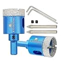Dry Diamond Core Drill Bit with Pilot Bit - 1 1/4" inch Diamond Tile Hole Saw with Triangle Shank for Porcelain Tile Ceramic Stone Granite Marble(2pcs)