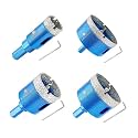 Dry Diamond Core Drill Bit with Pilot Bit -20 35 50 68mm Diamond Tile Hole Saw with Triangle Shank for Porcelain Tile Ceramic Stone Granite Marble