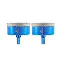 Dry Diamond Core Drill Bit with Pilot Bit - 3" Diamond Tile Hole Saw with Triangle Shank for Porcelain Tile Ceramic Stone Granite Marble(2pcs)