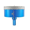 Dry Diamond Core Drill Bit with Pilot Bit - 3" Diamond Tile Hole Saw with Triangle Shank for Porcelain Tile Ceramic Stone Granite Marble