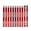 Dry Diamond Drill Bit Set - FOCSTOL 10pcs Diamond Hole Saw Kit &amp; Carbide Drill with Round Shank for Ceramic Porcelain Tile Marble Granite (6mm*8+6mm*2)
