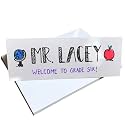 Dry Erase Name Tent Cards, 8.5 x 3 Inch, Reusable, 100 Pack
