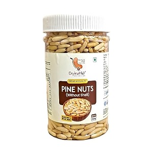 dry fruit hub pine nuts without shell 100gm  chilgoza giri  100 natural amp handpicked  ready to eat  fresh crunchy amp aromatic nuts  no bitter taste