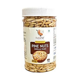 dry fruit hub pine nuts without shell 50gm  chilgoza giri  100 natural amp handpicked  ready to eat  fresh crunchy amp aromatic nuts