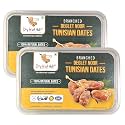 Dry Fruit Hub Tunisian Dates 1Kg (2x500g) | Deglet Nour Branched Date | Queen of All Khajur | Natural, No Added Sugar | Premium Khajoor | ISO Certified
