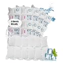 Dry Ice Packs for Shipping Frozen Food, Cooler & Lunch Box, 5 Sheets-60Cell