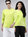 THE DRY STATE Pack of 2 Couple Colorblock Round Neck Cotton Blend Light Green T-Shirt