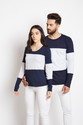 THE DRY STATE Pack of 2 Couple Colorblock Round Neck Cotton Blend Multicolor T-Shirt