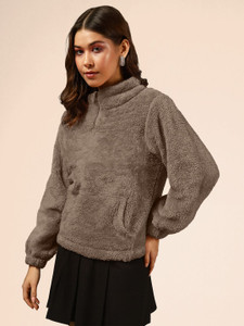 the dry state full sleeve solid women jacket