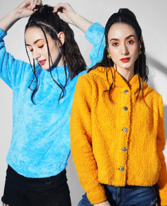 the dry state women full sleeve solid sweatshirt