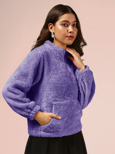 the dry state full sleeve solid women jacket