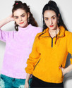 THE DRY STATE Women Full Sleeve Solid Sweatshirt