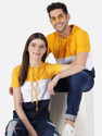 THE DRY STATE Pack of 2 Couple Printed Round Neck Cotton Blend Multicolor T-Shirt