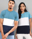 THE DRY STATE Pack of 2 Couple Printed Round Neck Cotton Blend Multicolor T-Shirt
