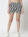 THE DRY STATE Printed Women Black Night Shorts