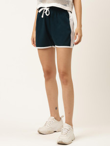 the dry state solid women dark green dolphin shorts