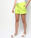 THE DRY STATE Solid Women Green Dolphin Shorts