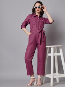 the dry state solid women jumpsuit