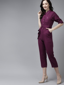 the dry state solid women jumpsuit