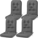 Drydiet 4 Pack Outdoor High Back Chair Cushions 47 x 20 Inch Patio Cushions