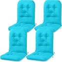 Drydiet 4 Pack Outdoor High Back Chair Cushions 47 x 20 Inch Patio Cushions