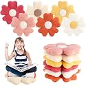 Drydiet 6 Pcs Flower Shaped Pillows, Daisy Floor Throw Pillows, Fresh Color
