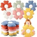 Drydiet 6 Pcs Flower Shaped Pillows, Daisy Floor Throw Pillows, Vivid Color