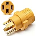 Dryer to EV Charger Adapter,Tesla Level 2 EV Charger Dryer Plug Adapter 30A 4-Prong NEMA 14-30P to 14-50R,Compatible with Tesla Chargers and Level 2 EV Chargers,ETL Listed