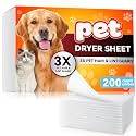 Dryer Sheets for Pet Hair and Lint Guard, Scented, 200 Count
