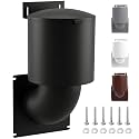 Dryer Vent Cover 4 inch, Seal Natural Energy Saving, Replacement Vents UV Resistant with Screws and Washers Necessary for Installation (Black)