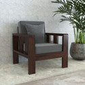 DRYLC FURNITURE Solid Sheesham Wood Single Seater