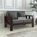 DRYLC FURNITURE Solid Sheesham Wood Two Seater
