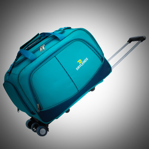 drylends travel duffle 70 l strolley duffel bag - travel travellers bag for men women 3 wheels luggage small check in bag - multicolor - large capacity