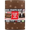 Drymate Dog Crate Mat Liner, Absorbs Urine, Waterproof, Non-Slip, Washable Puppy Pee Pad for Kennel Training - Use Under Pet Cage to Protect Floors, Thin Cut to Fit Design (USA Made) (Brown)(27"x42")