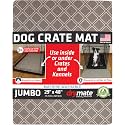 Drymate Dog Crate Mat Liner, Absorbs Urine, Waterproof, Non-Slip, Washable Puppy Pee Pad for Kennel Training - Use Under Pet Cage to Protect Floors, Thin Cut to Fit Design (USA Made) (Taupe)(29”x48”)